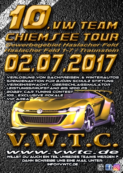 10 vw team chiemsee tour